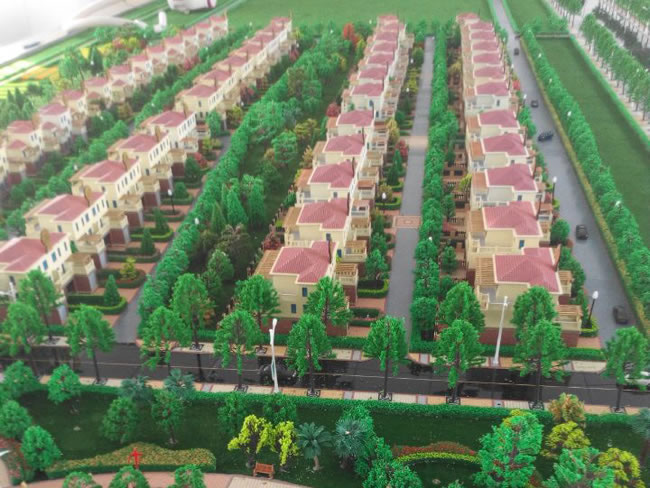 济南军区黄河三角洲建筑模型
